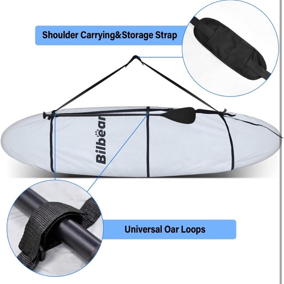 Bilbear NIB🏷️420D 5 Traps Kayak🛶Cover Waterproof Canoe🛶Cover - Picture 6 of 8